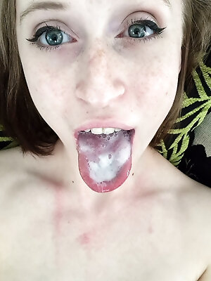 I wanna taste your cum on my tongue before...