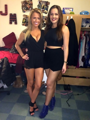 Impressive dorm cleavage